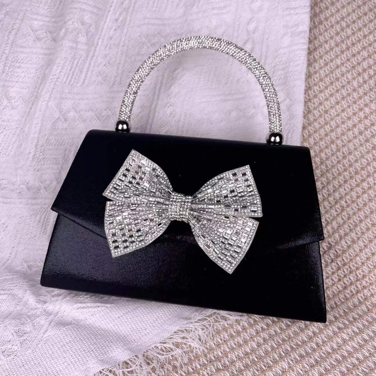 

Light Luxury Handbag Dinner Butterfly Party Bag Design, High-end Explosion Trendy Glitter Material Tote Bolsos De Diseñador Lujo