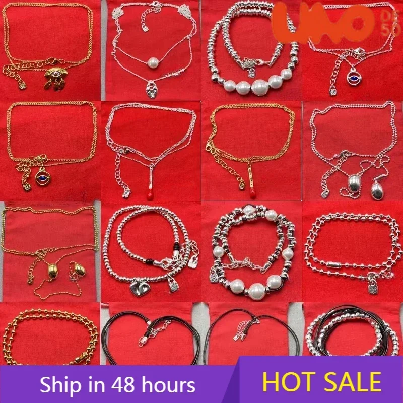 

2025 New Spanish Bestselling Fashion High Quality Exquisite Necklace Women's Romantic Jewelry Gift Bag