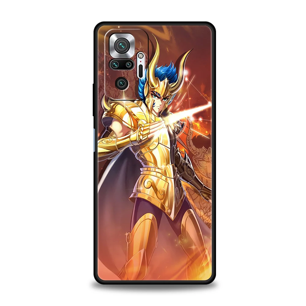 Saint Seiya Knights Of The Zodiac Phone Case Cover for Redmi K50 Note 10 11 12 11T Pro 8 8T 9S 9 K40 Gaming Pro Plus Soft Shell