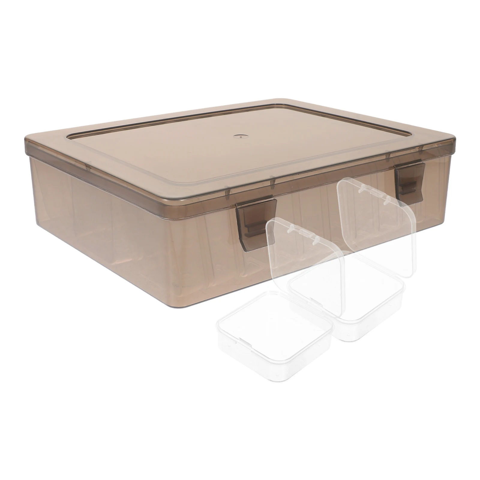 

1Set Plastic Storage Organizer Boxes Compact Clear Container for Jewelry Beads Craft Supplies Small Clear Box Bead Box