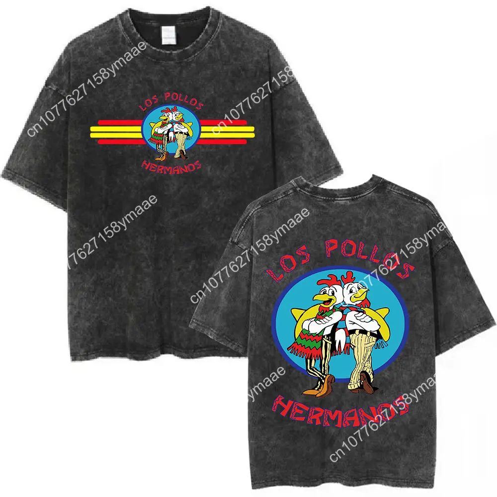 Heisenberg Breaking Bad Vintage ล้าง T เสื้อ Better Call Saul กราฟิกพิมพ์เสื้อยืดผู้ชายผู้หญิงผ้าฝ้ายแขนสั้น Tee