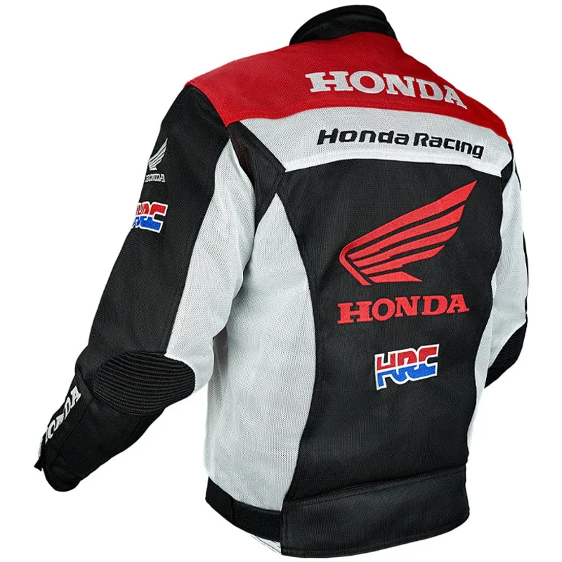 New summer Honda jacket men\'s and women\'s breathable mesh motorcycle jacket anti fall and wear-resistant HRC riding suit