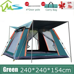 4-6 Person Camping Tent Automatic quick Open Tent Outdoor Rainfly Waterproof Tent Family Instant Setup Tent with Carring Bag