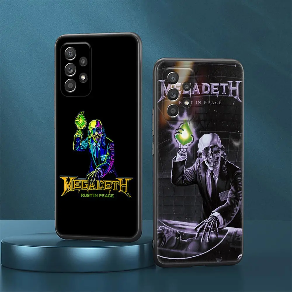 M-Megadeths Rust in Peace Band Case For Samsung Galaxy A15 Cases A25 A13 4G A24 A23 A12 A14 A21s A22 A02 A03 A04 A05 Phone Cover