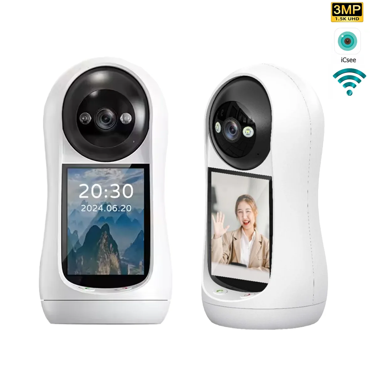 

Elder/Baby Monitor Camera: Real-Time Cry Sound Detection, 3MP HD, Two-Way Video Call, Voice Control, Night Vision, Mobile Alerts