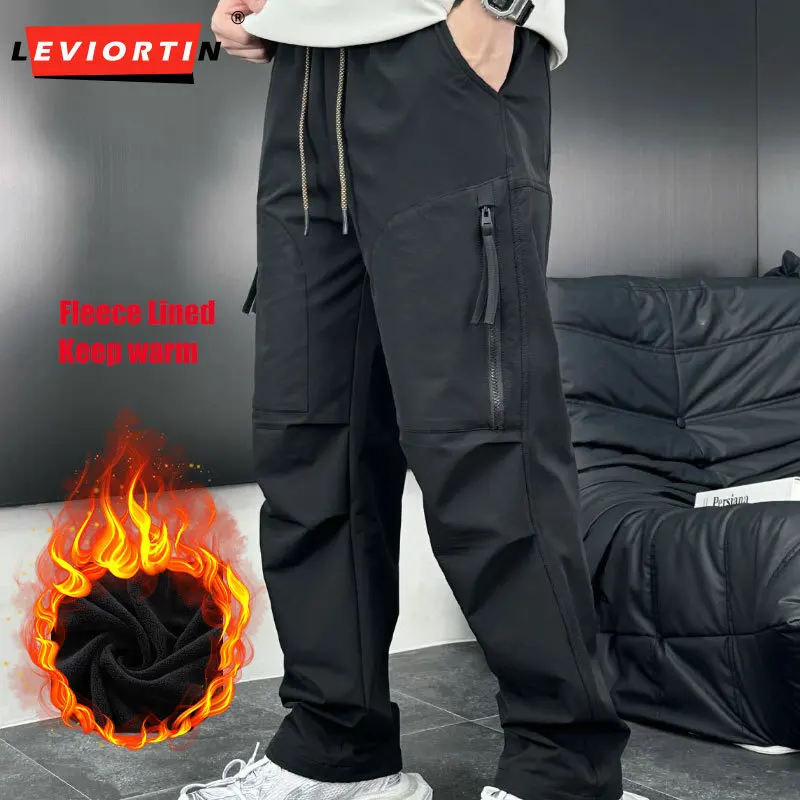 Herren-Arbeitskleidung, Hose mit geradem Bein, amerikanische Stile, mehrere Taschen, lockere Hose mit weitem Bein, Outdoor-Sport-Fallschirmjägerhose