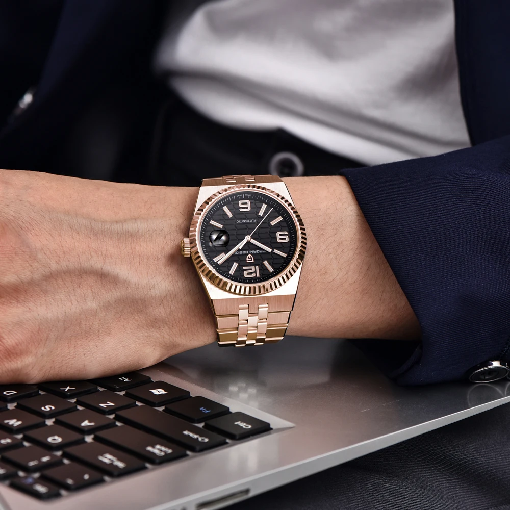 

PAGANI DESIGN watch 2025 new men's automatic mechanical men's watch Sapphire crystal 8215 stainless steel waterproof men's watch