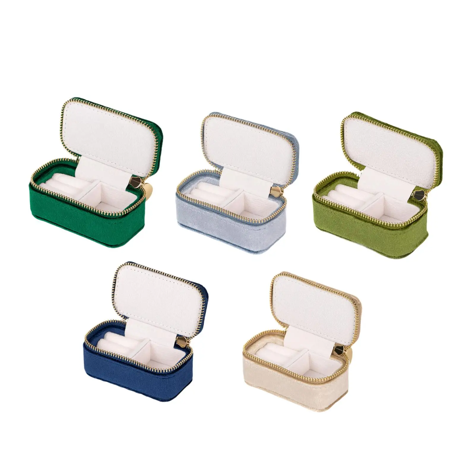 

Jewelry Storage Box Jewelry Organizer Women Gift Compact Mini Dustproof Trinket Box Jewelry Case for Pendants Ear Studs Rings