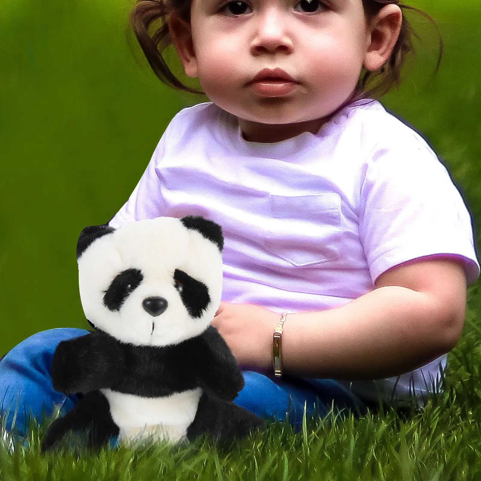 

Panda Hand Puppet Ultra Soft Premium PP Cotton Material Great for Imagination Activities Motor Skills Hand Eye Coordination Self