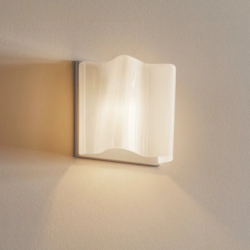 Italian Designer Wall Lamps Cloud Glass Lampshade LED Wall Sconces Villa Living Room Background Home Decoration Light Fixtures