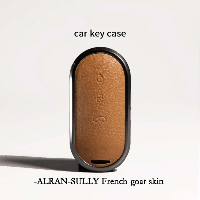 Applicable To Huawei Key Sleeve AITO2022 M5/M7/M5EV Metal M9 Car Key Case Buckle Leather