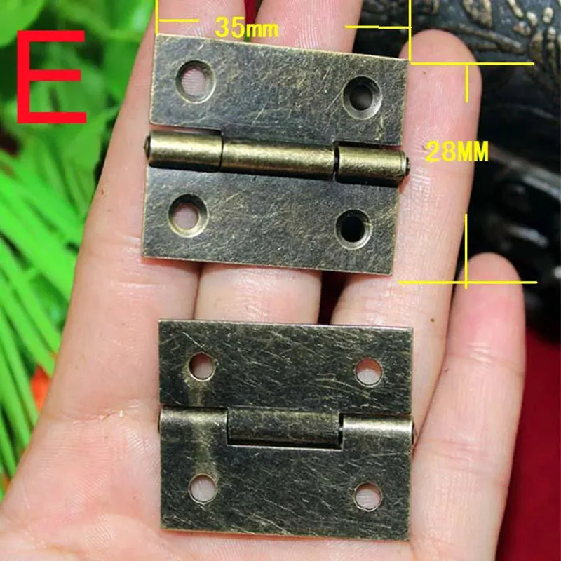 Green Bronze Plated box Hinge Gift box hinges right angle hinge