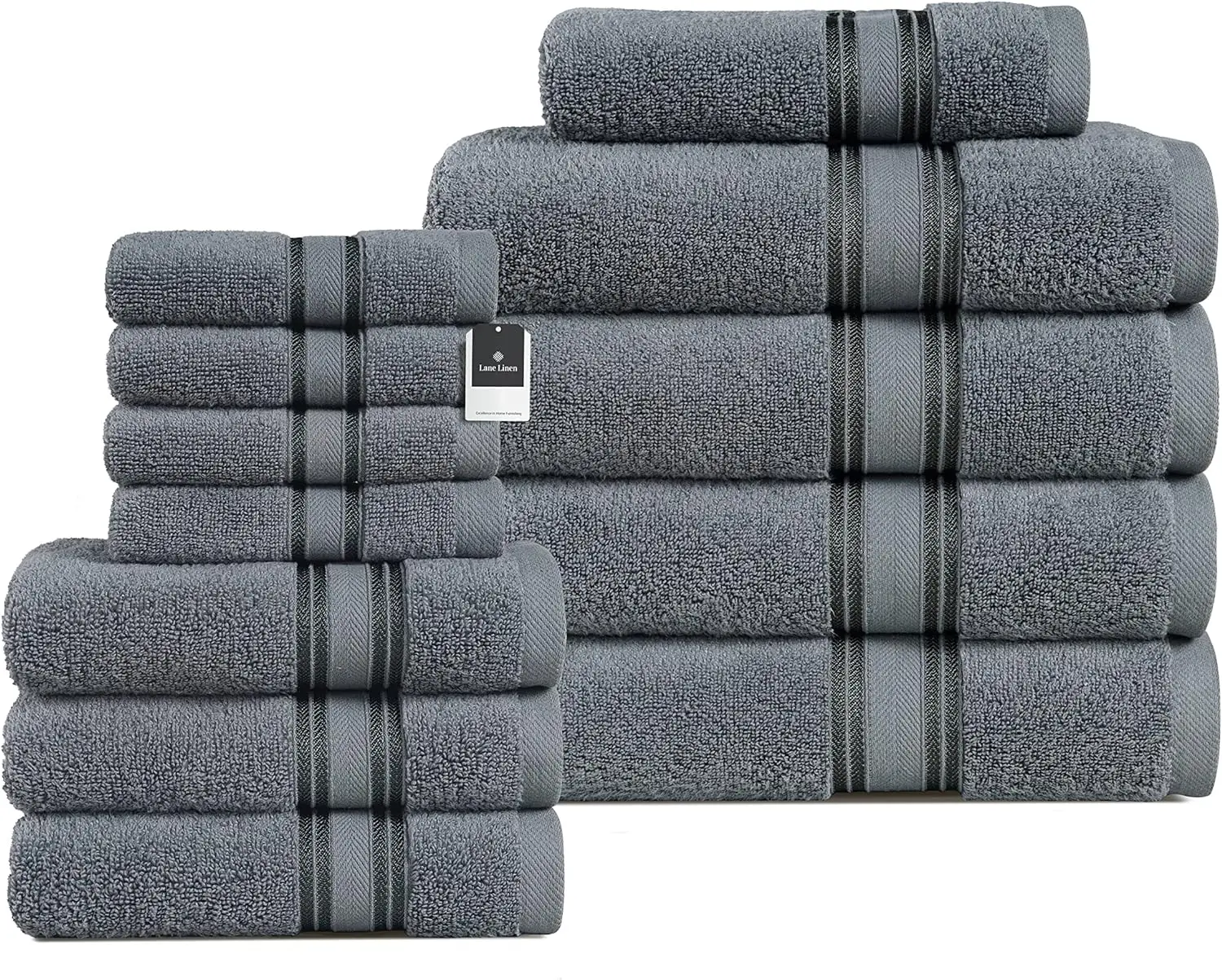 

Luxury 12 Piece Bath Towel Set - 100% Cotton, Zero Twist, Quick Dry, Absorbent, Soft - 4 Bath, 4 Hand, 4 Wash Cloths