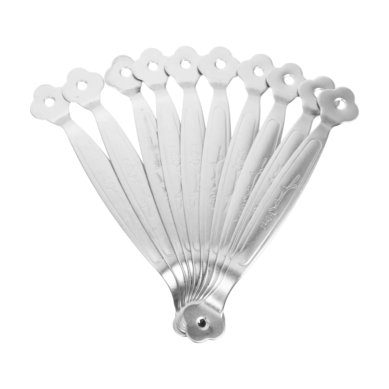 

10 Pcs Cabinet Handles Stainless Steel Knobs Silver Door Hardware for Cabinets Drawers Modern Storage Box