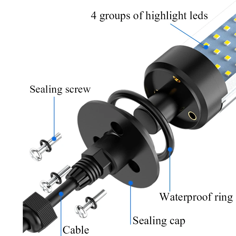 เครื่องมือทำงาน IP67กันน้ำน้ำมัน LED ความสว่างสูง24/36/110/220V มิลลิ่ง CNC Workshop เครื่องกลึงโคมไฟทำงาน