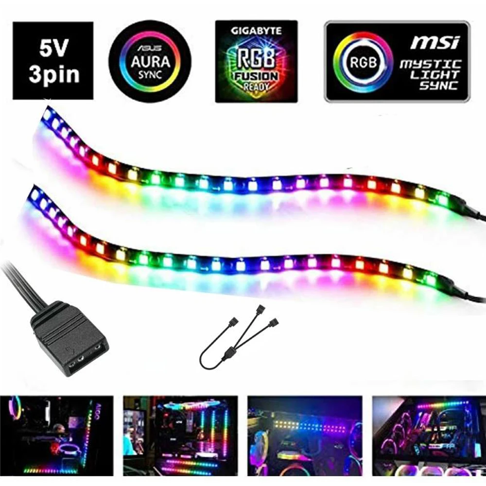 

Led Strip light pixel Addressable ws2812 ws2812b RGB 3pin 5V Headers For PC Computer Case Mainboard Panel Header (+5V,DATA,GND)