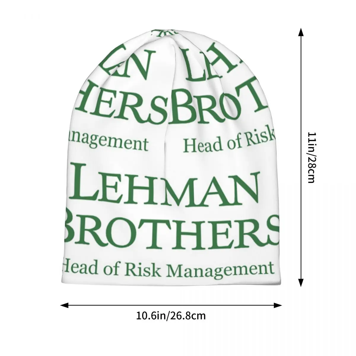 Lehman Brothers Risk Management 2008 Fin Skullies Beanies Hats Warm Autumn Winter Outdoor Cap Knitted Bonnet Caps for Unisex