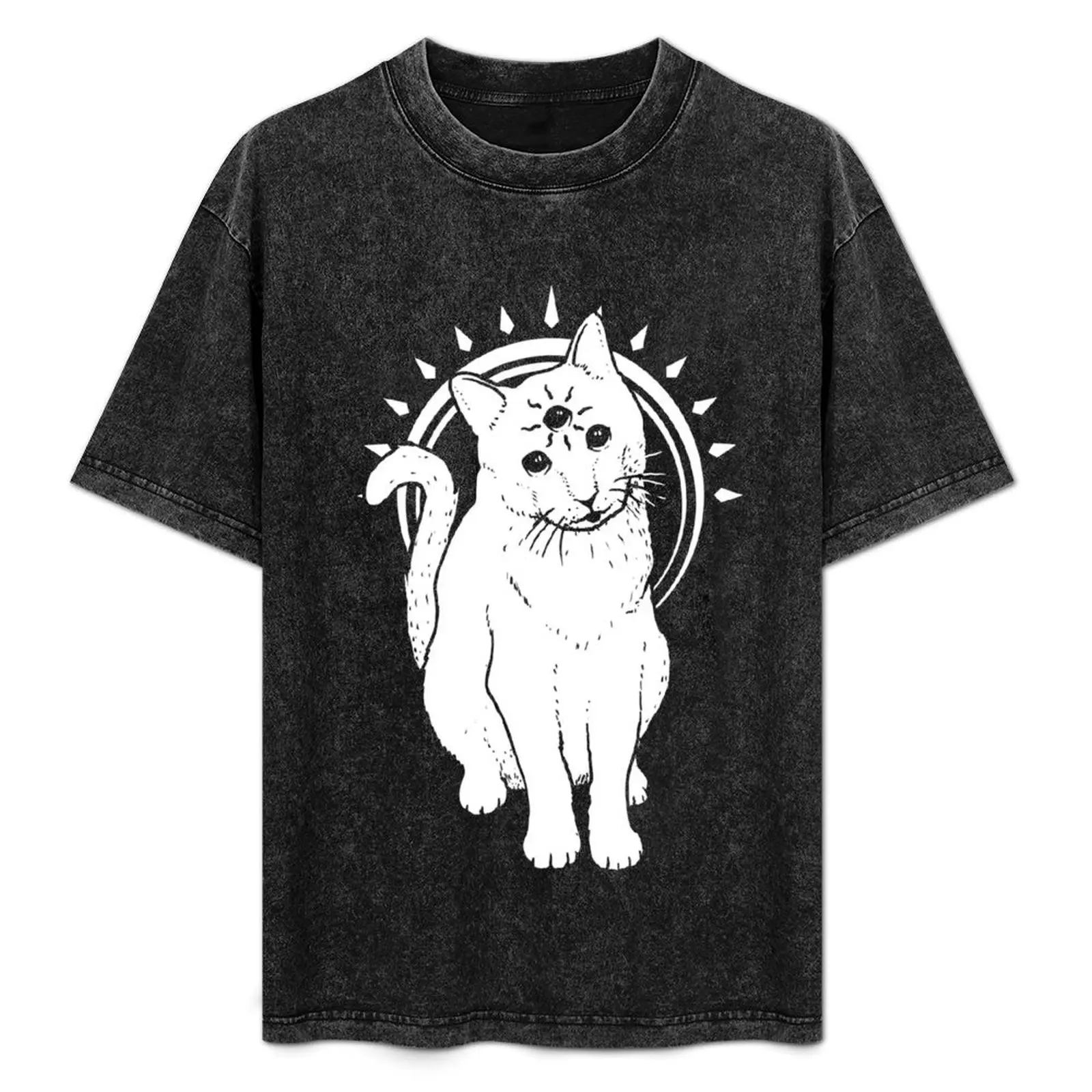 

psychic Kitty 2 T-Shirt Relaxed Casual Short Sleeve Tee