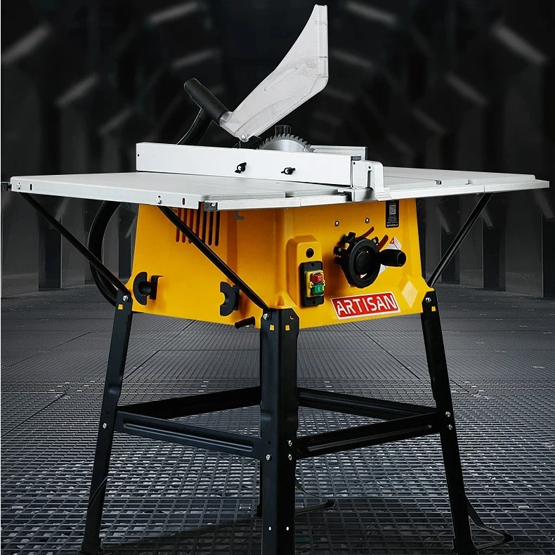 ZJ555 Portable Horizontal Woodworking Table with Sliding Table Saw Machine Smooth Cutting Easy Project Cleaning