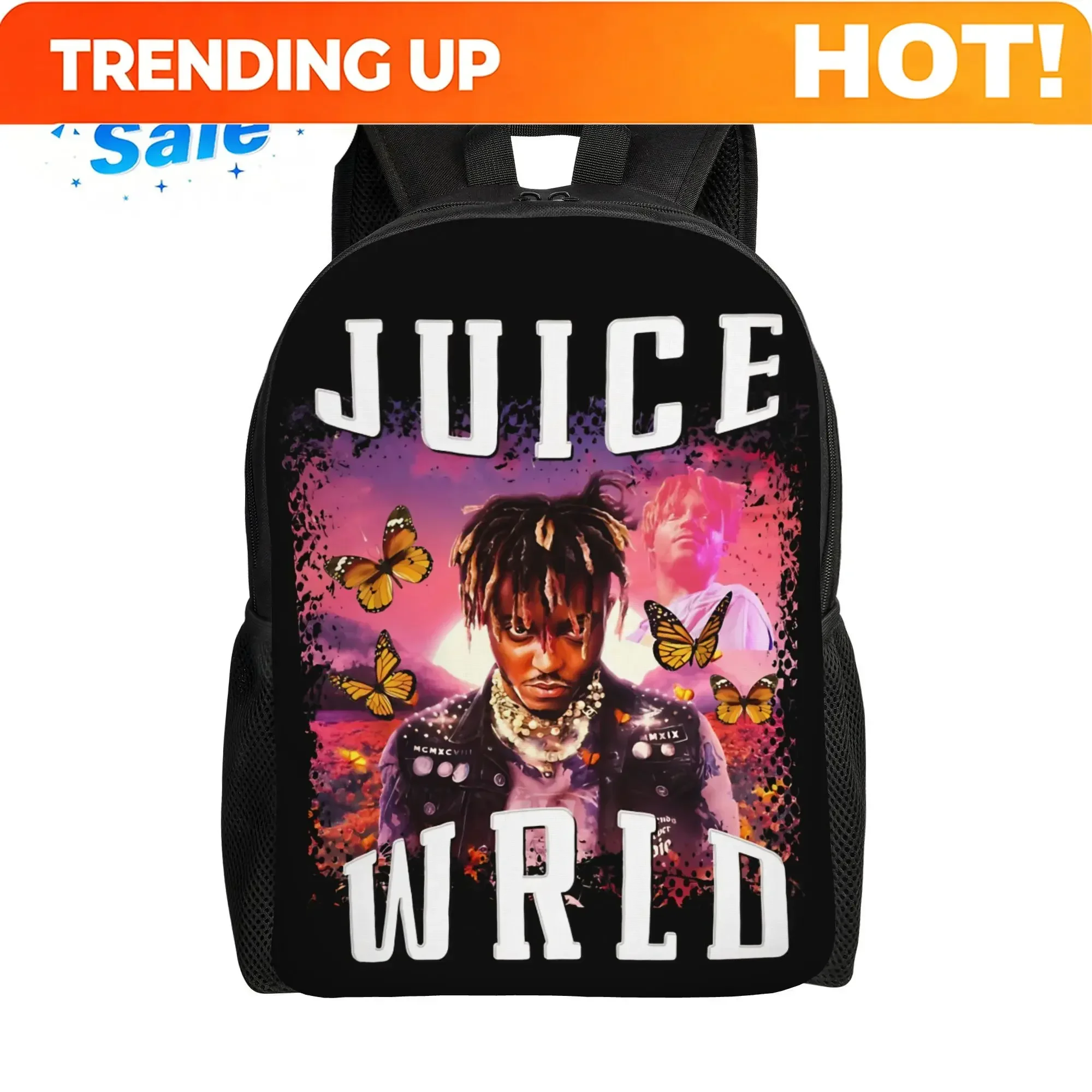 Custom Bag Death Race For Love Juice Wrld Teenage Backpack Gift Student Business Daypack For Men Women Laptop Computer Shoulde