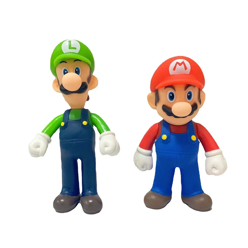 3Pcs Super Mario Bros PVC Action Figure Toys Dolls 4.4inch Mario Luigi Yoshi Model Set for Kids Birthday Gifts image 6