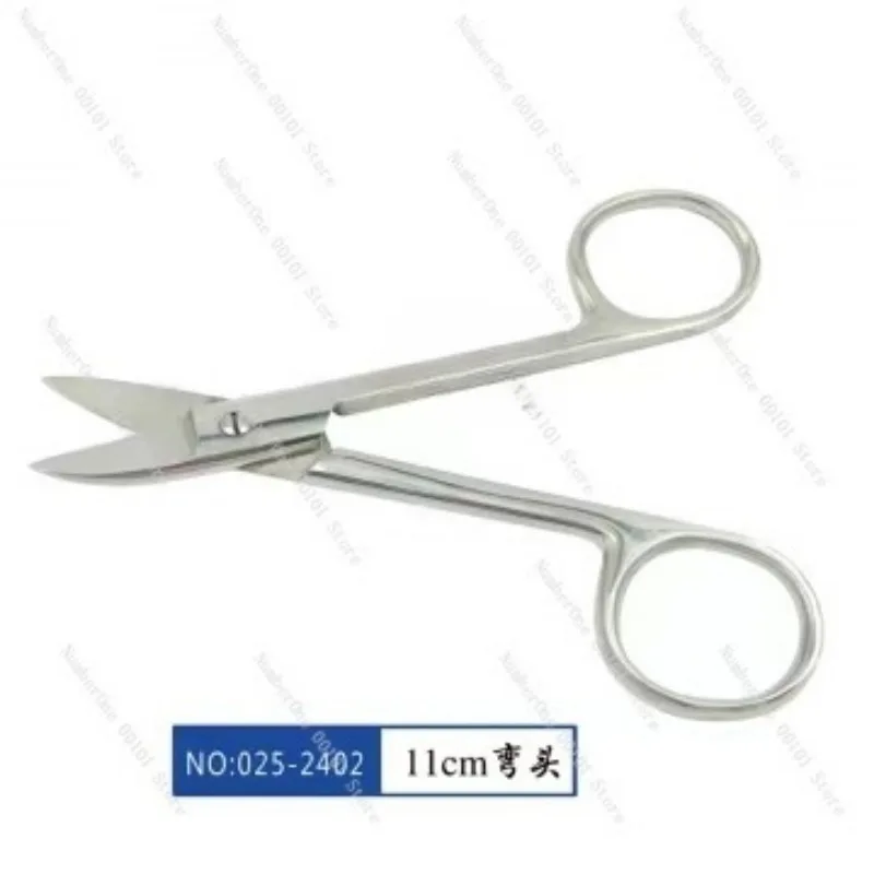 Dental Gold Crown Scissors Straight & Elbow Head, Oral Ligation Wire Cutter, Stainless Steel Wire Cutting Tool for Dental Care
