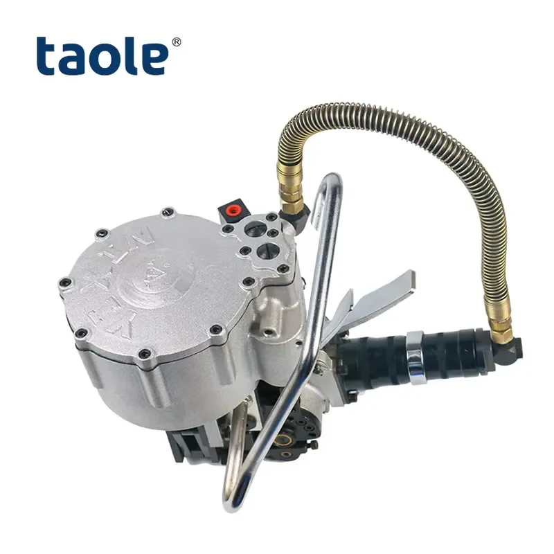 2026 CE Efficient Packaging Saving Time air Powered Pneumatic Steel Banding Strapping Machine (kz-19/32)