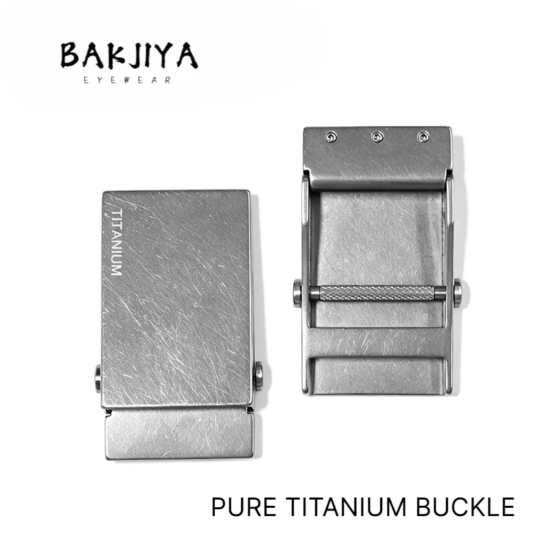 New Anti Rust Lightweight Pure Titanium Leather Belt Buckle - Toothless Autom Roller Buckles for Men Business Leisure 35mm/38mm