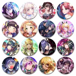 D4DJ Groovy Mix Soft Button Pins Cartoon Rinku Aimoto Muni Ohnaruto Rei Togetsu Badge Game Peripheral Brooch Gift for Friend Kid
