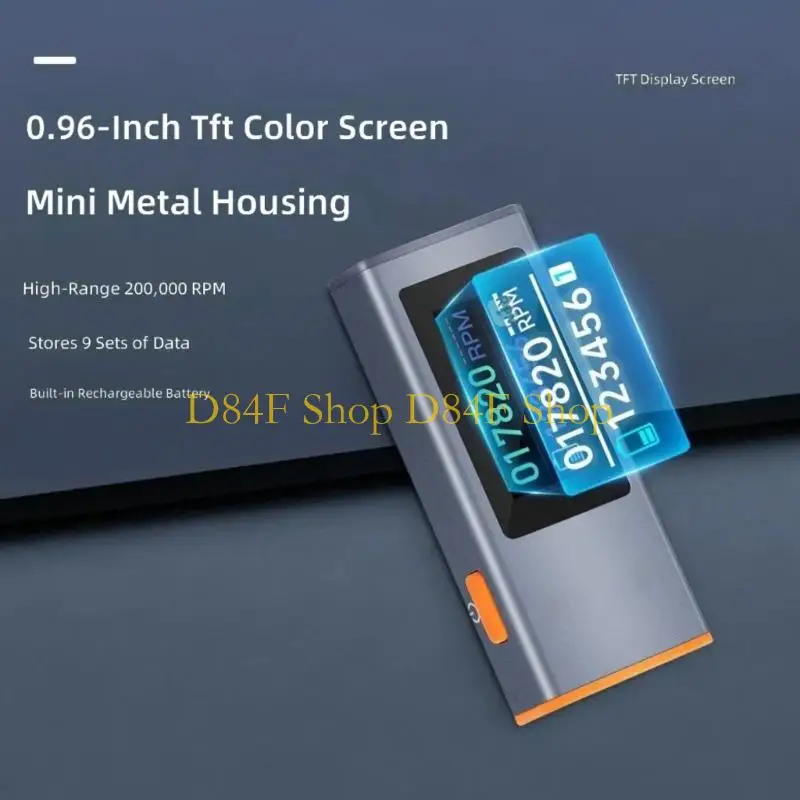 D84F Lasers Tachometer 300-200000RPM For Motor And Fan Speed Measurement