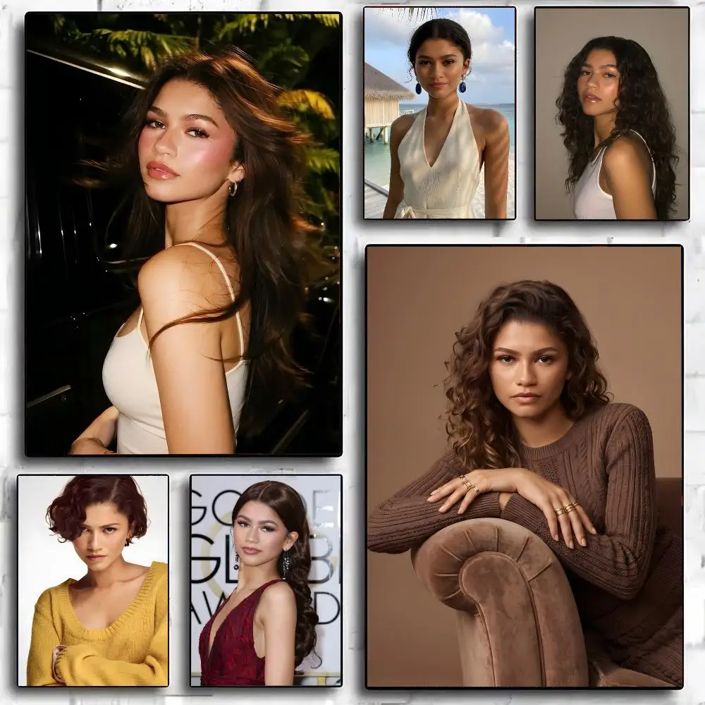 Famous Actor Z-Zendaya Poster Painting And Print Wall Art Picture For Home Room Decor Gifts