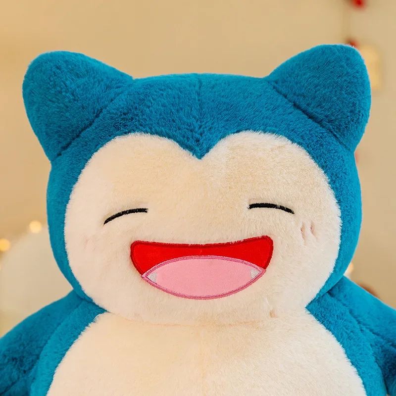 Tamaño grande Kawaii Pokemon dibujos animados Snorlax juguete de peluche Anime película monstruo de bolsillo nuevo raro muñeco de peluche suave para regalo de Navidad