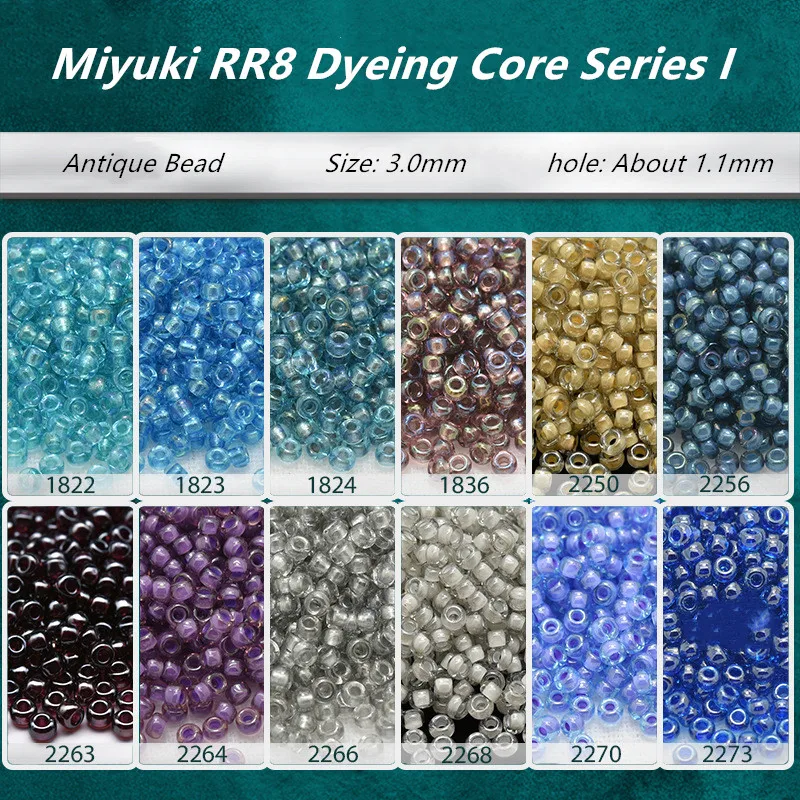 3mm Japanese Miyuki Dye Core Series Glass Rice Beads Are Used To Make Jewelry Bracelets Necklaces And DIY Accessories