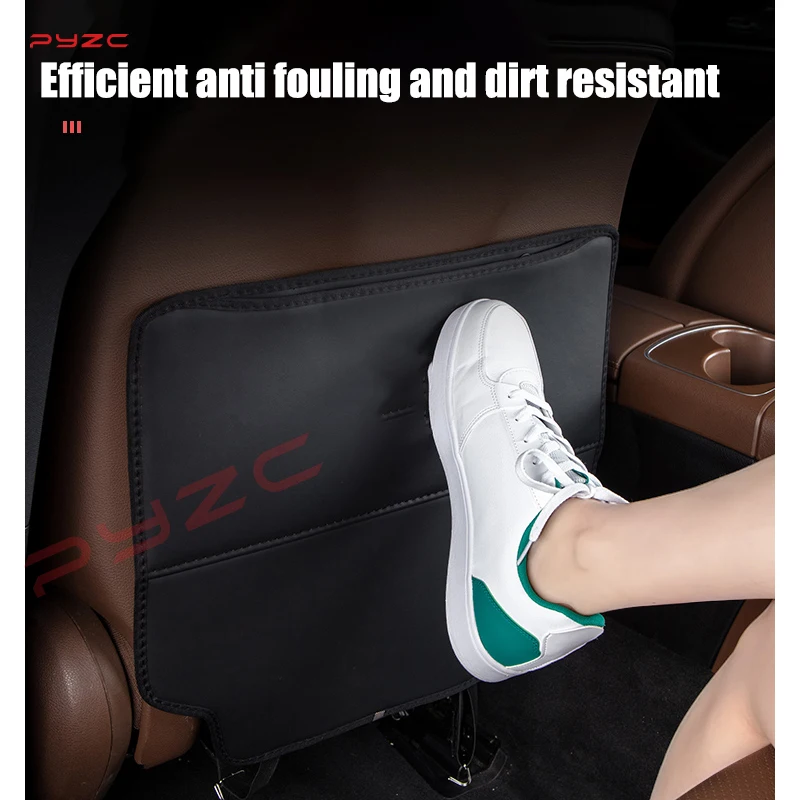 2PCS Leather Car Seat Back Anti Kick Cushion  for Dongfeng DFM AX7 H30 S30 DFSK SX5 SX6 AX4 P11 Auto Interior Accessories