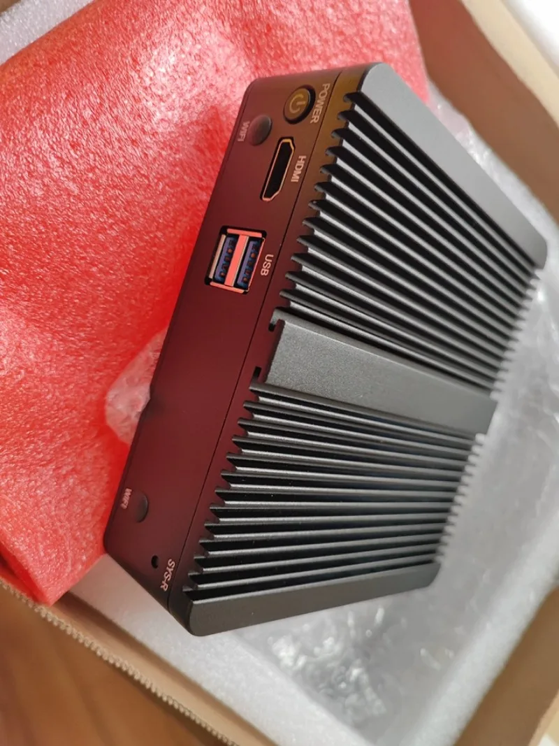 For Fanless Mini Network Host Quad Ethernet Ports Support Network Firewall Routing Industrial Silent Small Computer