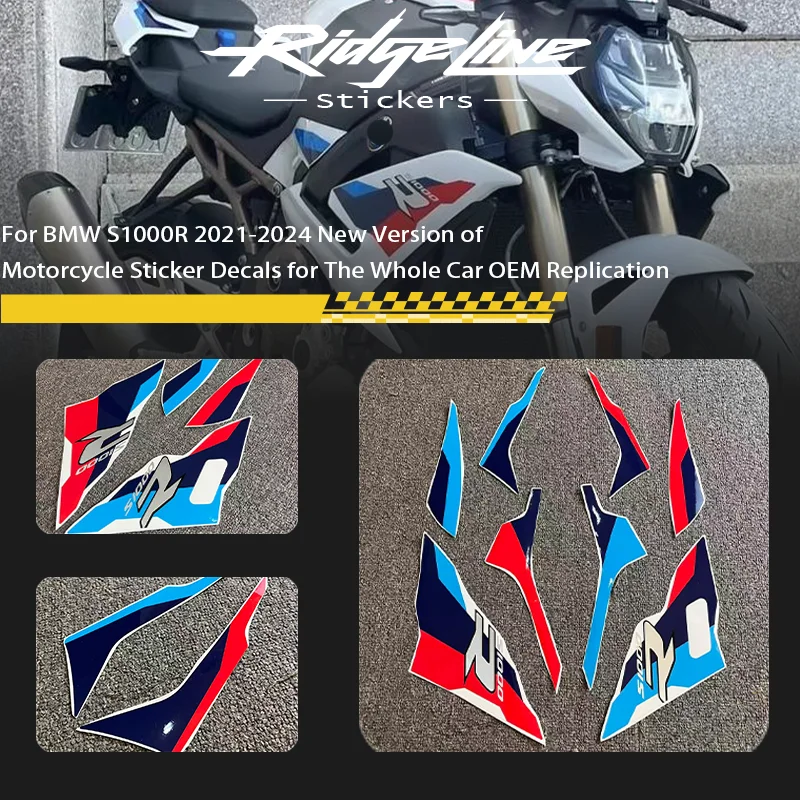 

Для BMW S1000R 2021-2024 новая версия мотоциклетных наклеек для всего велосипеда OEM Replication