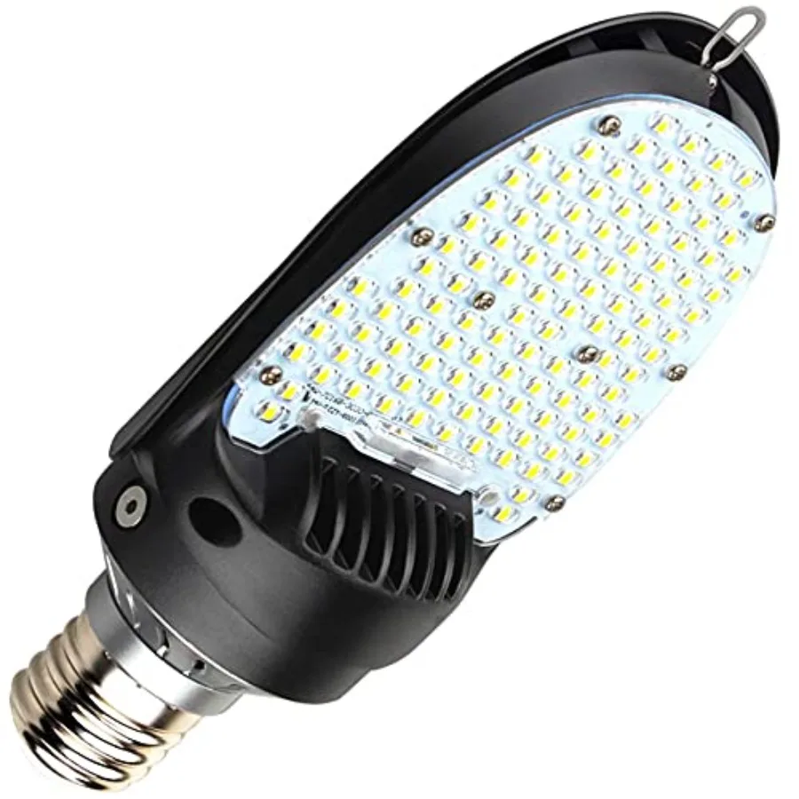 LED Shoebox Corn Retrofit Lamp, 75W/95W/115W Selectable, 5000K Daylight, Rotatable E39 Mogul Base, 500W MH Equivalent, 180° LED