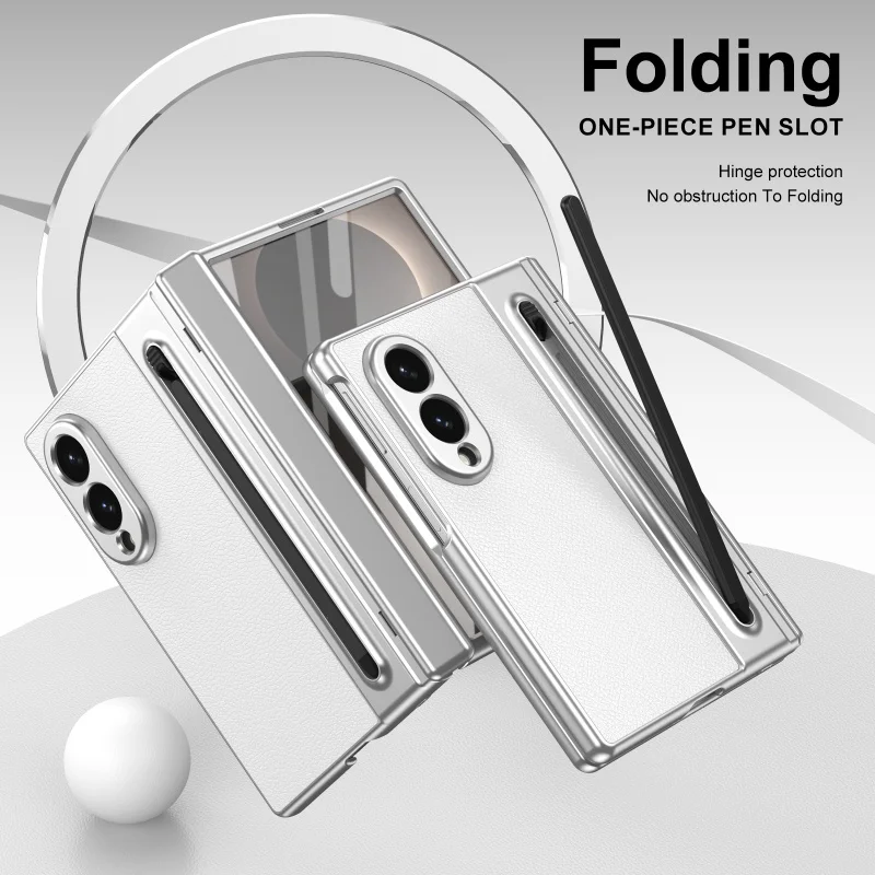 Etui ochronne do Samsung Galaxy Z Fold 8 z ochroną zawiasu, odpornym na odciski palców, z rysikiem i folią, tylna obudowa telefonu komórkowego. — zdjęcie produktu 6