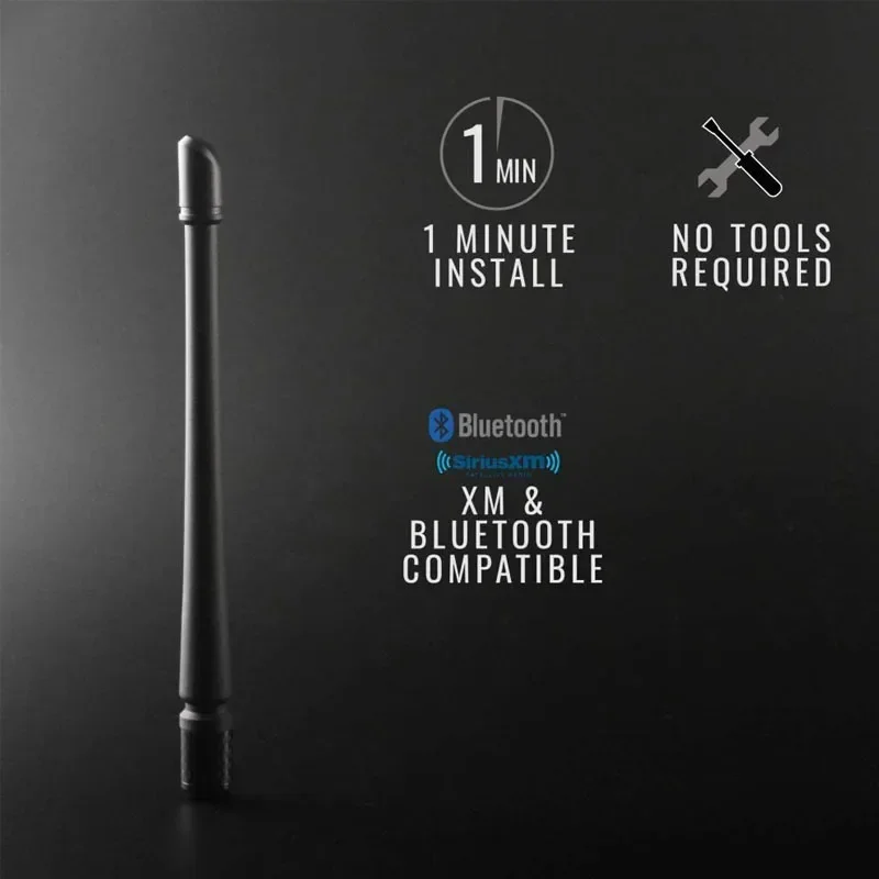 Radio samochodowe FM AM Antena sygnałowa do Ford F150 Jeep Wrangler do Harley Davidson 7 cali Gumowa antena Optymalizowana odbiór FM/AM — zdjęcie 5