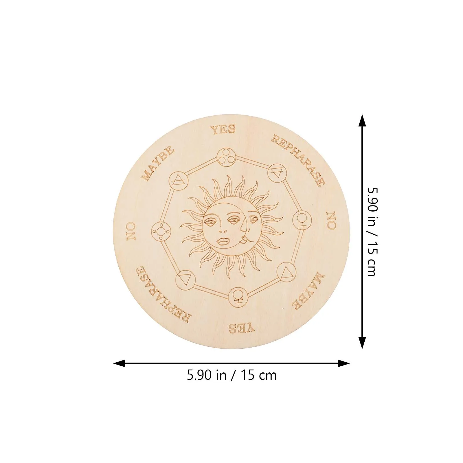 

1Set Pendulum Dowsing Board Wiccan Altar Game Prop Design Long Lasting Use Witch Crafts Supplies Metaphysical