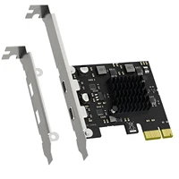 Tarjeta de expansión USB 3.1 Gen2 tipo C a PCIE X1 de 2 puertos y 10 Gb con chip ASM 3142