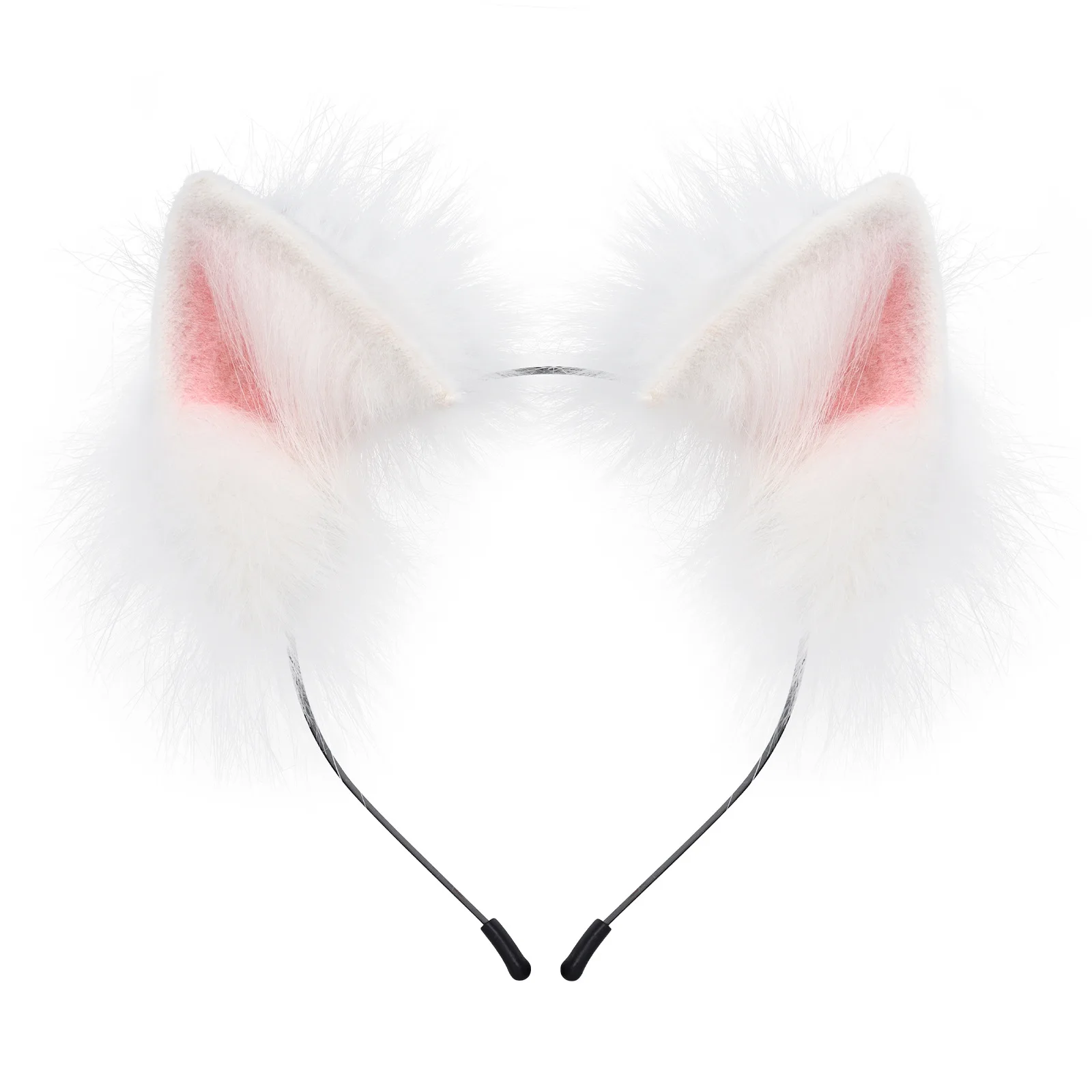 Simulation Animal Ear Cat Headband Handmade Plush Halloween Cosplay Props Comic-Con Headdress Lolita Cat Ear DIY Dress Up