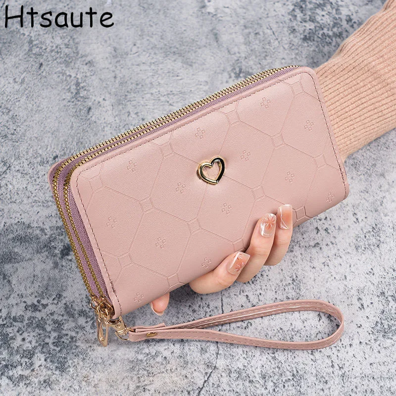 

Large Capacity Women Wallets Vintage Double Layers Card Holder Female Hasp Clutch billetera bolas Large Capacity cartera hombre