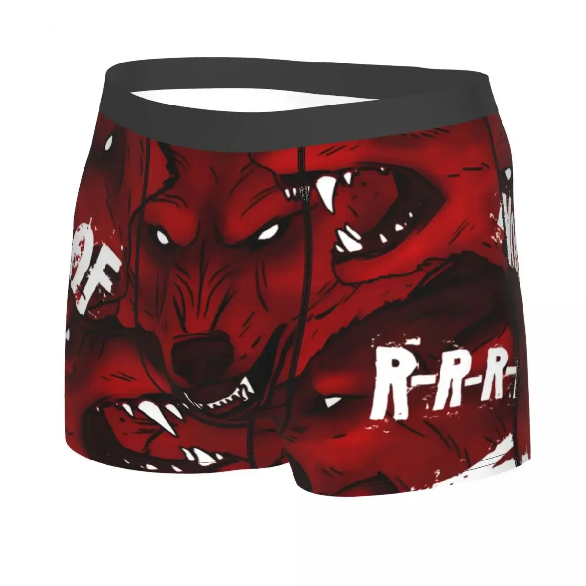 Angry Wolfs Man's Boxer Briefs Street Arts Breathable Creative Underpants Print Shorts Gift Idea