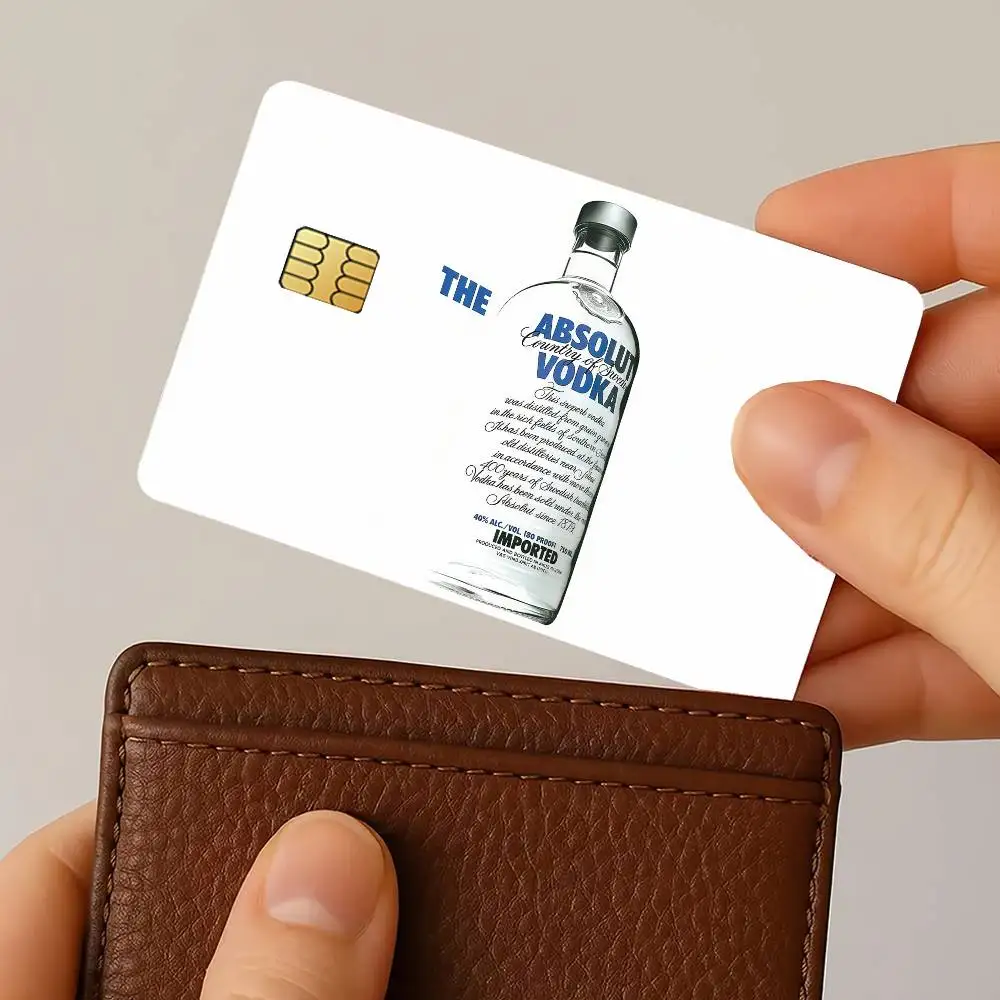 Fashion print A-ABSOLUT Credit Card Decorative Card Stickers Suitable For Bank Cards Metro Transit Anti-scratch Gift 4PCS