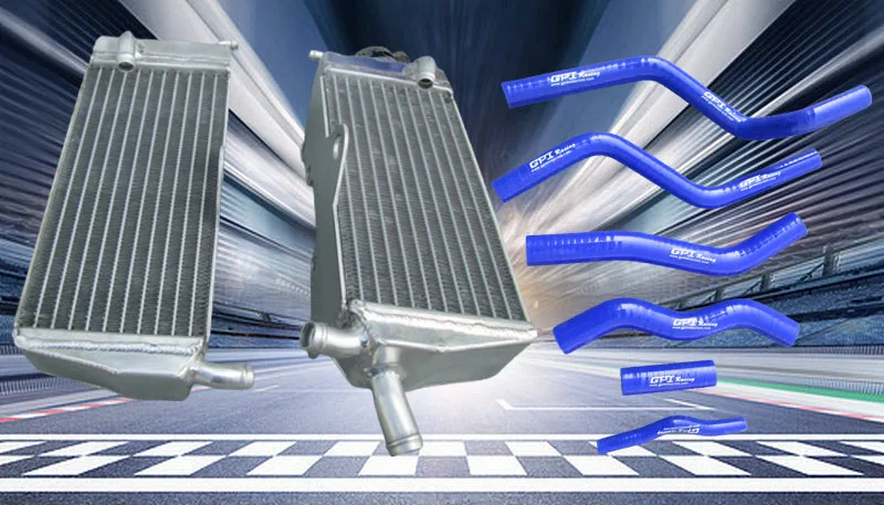 Aluminum Radiator + Silicone Hose For Honda CR125R CR125 1990-1997 91 92 93 CR 125 R  94 95 96 97 1990 1991 1992 1993 1994