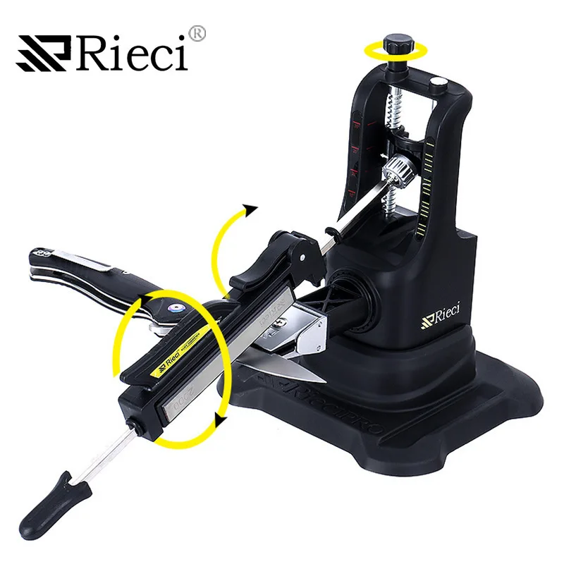 RSCHEF Chefs Professional Best Kitchen Sharpening Knife Sharpener System Fix Angle Diamond Sharpening Stone Whetstone