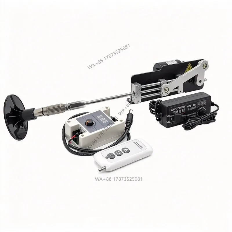 Remote Control Reciprocating Motor DIY Kit 88mm Stroke Adjustable Speed 280RPM Linear Motion Actuator 1.5kg Load 24V