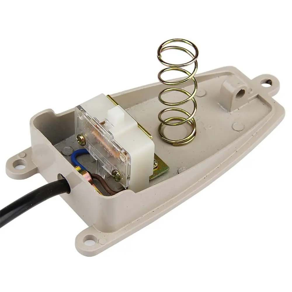 1Pcs EKW-5A-B FS-2 Foot Pedal Switch 5A Aluminum Alloy Momentary Foot Switch Waterproof Dustproof AC250V Foot Controller Switch