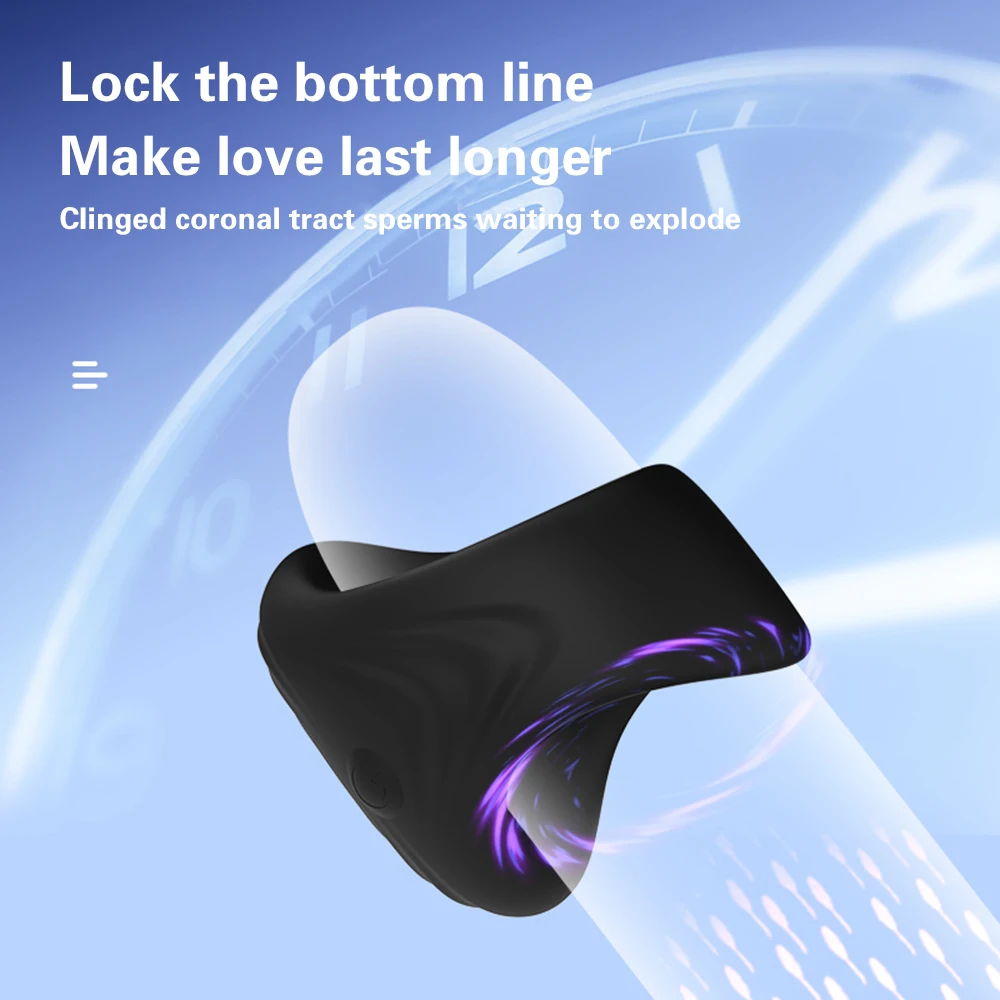 Penis Vibrator For Men Masturbator Cup Penis Delay Trainer Sex Machine Glans Massager Masturbate Vibrator Blowjobs Machine Toy